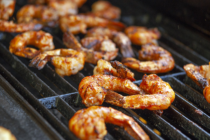 Krevettide grillimine